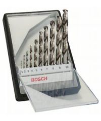 Bosch 2 607 010 535 10tlg. Robust Line Metallbohrer-Set HSS-G, 135°