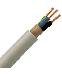Kopp 150850849 Mantel-Leitung NYM-J, 3 x 1.5 mmÂ², 50 m, grau