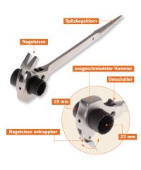Projahn 2319221 Gerüstbauerschlüssel 4-in-1
