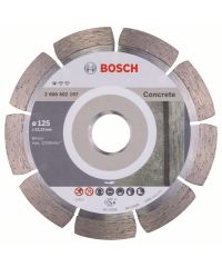 BOSCH Diamanttrennscheibe Standard für Concrete, 125 x 22,23 x 1,6 x 10 mm