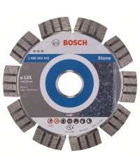 BOSCH Diamanttrennscheibe Best für Stone, 125 x 22,23 x 2,2 x 12 mm, 2608602642