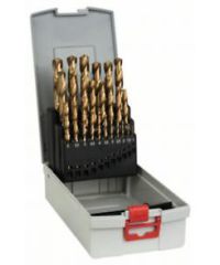 Bosch 2608587019 25tlg. ProBox Metallbohrer-Set HSS-TiN (Titan-Beschichtung)