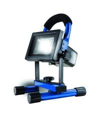 as - Schwabe Chip-LED-Akku-Strahler 10 W, geeignet für Außenbereich, Gewerbe, blau, 46971