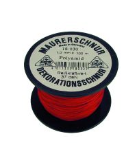 Maurerschnur Polyäth. rot 50x1,0Maurerschnur