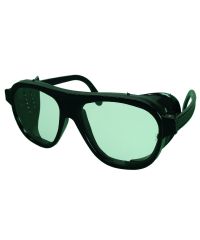 Schutzbrille mit Bügel grün A5Schutzbrille