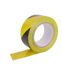 PVC-WARNBAND GELB-SCHWARZ 50 mmWarnband