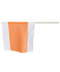 Warnfahne mit Stiel 50x50 cmWarnfahne