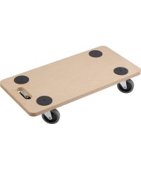 Metafranc Transportroller 590 x 290 mm - 200 kg Tragkraft - MDF-Platte - TPE-Räder / Möbelroller / Transporthilfe für Um
