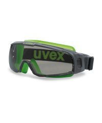 Uvex Vollsichtbrille u-sonic, grau / grau/lime (9308240)