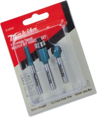 Makita D-30209 Fräser-Set, 3 stück