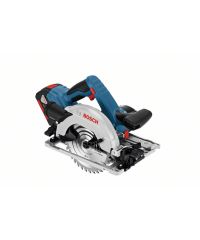 Bosch Professional GKS 18V-57 G Akku-Kreissäge, mit 2 x 18 V 5,0 Ah Akku, Schnitttiefe: 57 mm (bei 90°), L-Boxx, 06016A2100