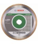BOSCH Diamanttrennscheibe Standard für Ceramic, 200 x 25,40 x 1,6 x 7 mm, 2608602537