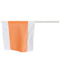 Warnfahne mit Stiel 50x50 cmWarnfahne