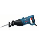 Bosch Professional GSA 1100 E Säbelsäge, 2 Sägeblätter (Holz, Metall), LED-Licht, 230 mm Schnitttiefe, 1.100 W, Koffer