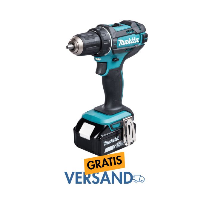 Makita DDF482Z Bohrschrauber 18,0 V (ohne Akku, ohne Ladegerät), 18 V, Schwarz, Blau