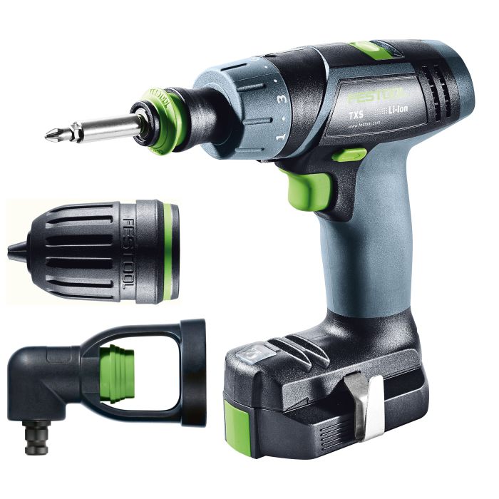 Festool TXS Li 2,6 Akku-Bohrschrauber Set, Schwarz, 576102 (neuer Systainer)