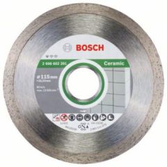 BOSCH Diamanttrennscheibe Standard für Ceramic 115 x 22,23 x 1,6 x 7 mm 2608602201