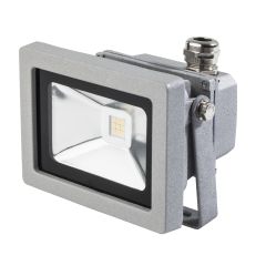 as - Schwabe Profi Outdoor LED Strahler, Schutzklasse IP65 Aussenbereich, 12 W, grau, 46915