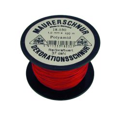 Maurerschnur Polyäth. rot 50x1,0Maurerschnur