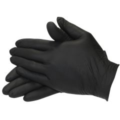 Einweghandschuh Nitril Schwarz L (80 St)Handschuhe