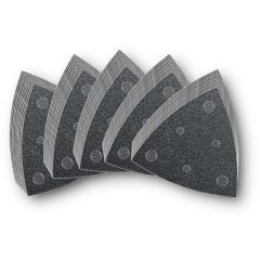 Fein MultiMaster 63717109035 Schleifblatt-Set, gelocht, Körnung 60, 80, 120, 180, 240, je 10 Stück