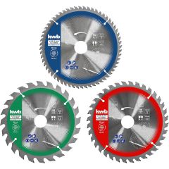 kwb kwb Kreissägeblatt-Satz 210 x 30/20/16 mm inkl. Reduzierringe bei 16 und 20 mm