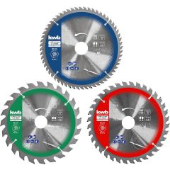 kwb Kreis-Sägeblatt-Set 165 x 20/16, inkl. Reduzier-Ringe auf 16 u. 20 mm