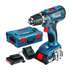 Bosch Akku-Bohrschrauber GSR 18-2-LI Plus + 2 x 4,0 Ah L-BOXX